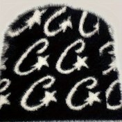 Resim Y2K Hip Hop Örgü Bere Yıldız Desenli, Yumuşak Rahat Polyester, Unisex Moda Sıcak Şapka Açık Hava, Cadılar Bayramı, Anime Temalı, Elde Yıkanabilir, Esnek, Hafif, Örgü Kumaş, Gençler İçin Uygun - Yıldönümü Hediyesi 