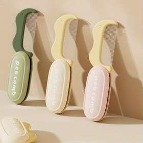 Resim 2025 Taşınabilir Katlanabilir Evcil Tüy Tarak - Sevimli Mini Tasarım, Çelik Malzeme, Tangle Olmayan ve De-Shedding Aracı Köpekler ve Kediler için, Ev ve Seyahat için Temel Bakım Aksesuarı, Kullanımı ve Saklaması Kolay, Evcil Tüy Bakım Aracı, Eğlenceli Tasarım, Dayanıklı Yapı 