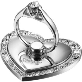 Resim GongtuShop Şerit Tarzı Evrensel Metal Parmak Yüzük Cep Telefonu Standı Tutucu Moda Takı Stil Tutucu Kalp Şekli iPhone Huawei Samsung Için Standı (Yurt Dışından) 