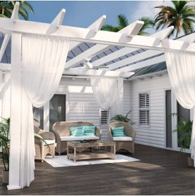 Resim Hunter Fan Trimaran Taze Beyaz - 132 Cm. Uzaktan Kumandalı Dış Mekan Tavan Vantilatörü 