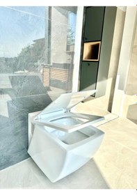 Resim Creavit Trend Kare Asma Klozet + Nkp Duroplast Yavaş Kapanır Kapak 