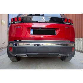 Resim Peugeot 3008 Krom Egzoz Çerçevesi 2 Prç 2016 ve Sonrası 