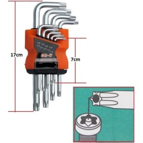 Resim Alc Alyan Takımı 9 Parçalı Yıldız Alyan Seti 17CM 