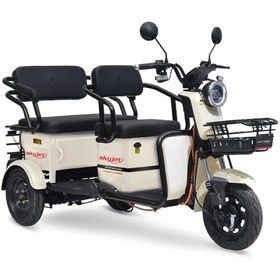 Resim Skyjet Master Car Elektrikli Moped Beyaz 