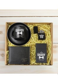 Resim Bk Gift Kişiye Özel İsimli Baba Temalı Siyah Türk Kahvesi Fincanı&cüzcan&çakmak&sigara Kutusu Hediye Seti-5, Babaya Hediye, Babalar Günü Hediyeleri Ko 