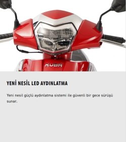 Resim Kuba Borelli 50 Motosiklet Beyaz 