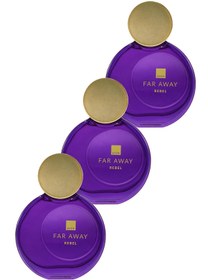 Resim Avon Far Away Rebel Kadın Parfüm Edp 50 Ml. Üçlü Set 