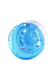 Resim Palex Küçük Mini İçten Çekme Cimri Tuvalet Kağıt Dispenseri Aparatı - Şeffaf Mavi - Plastik 
