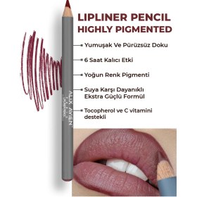 Resim Alix Avien Uzun Süre Kalıcı Dağılma Yapmayan Nemlendirici Dudak Kalemi Lipliner Pencil 18 Raspberry Marmalade 