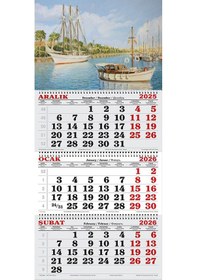 Resim 2026 Yılı Gemici Takvimi-yağlı Tablo Gemi 