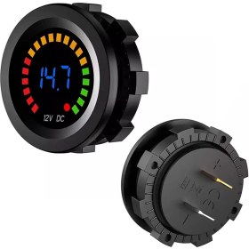 Resim Powermaster IC-230E 6-18 Volt Voltmetre Pano Tipi Akü Göstergeli 28 mm 