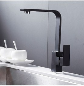 Resim Sardıcı Kare Ağır Gövdeli Çift Su Girişli Mutfak Bataryası Btr-3003 