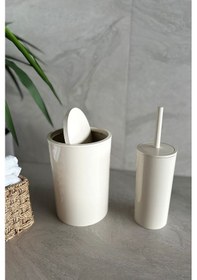 Resim Prima Nova Flores 2'li Banyo Seti - Bej Bej 