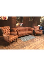 Resim 3A Mobilya Respect Chesterfield Takımı 3 1 1 