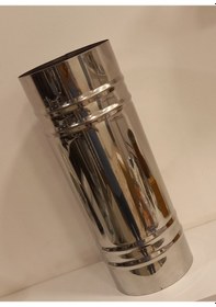 Resim Renuzu Soba Borusu Çap 13 Cm Derinlik 50 Cm Paslanmaz Krom Çelik 430 