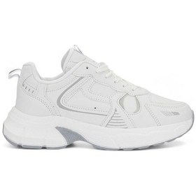 Resim Lambırlent 7450-cilt Kalın Taban Sneaker Unisex Spor Ayakkabı Beyaz 