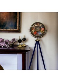 Resim Eskitme Metal Ofis Salon Otel Ayaklı Seyyar Saat B10 Eskitme 