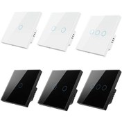 Resim Ebitda Tuya Zigbee Zero Firewire Dokunmatik Anahtar, 2 Grup Beyaz, Işık Ve Ses Kontrolü 