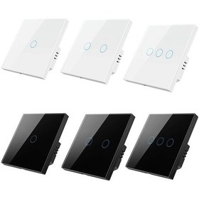 Resim Ebitda Tuya Zigbee Zero Firewire Dokunmatik Anahtar, 2 Grup Beyaz, Işık Ve Ses Kontrolü 