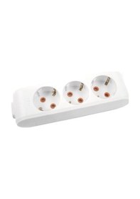 Resim Viko Multi-led Üçlü Priz Topraklı Çocuk Korumalı Klemensli-beyaz 