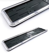 Resim Point 2 Adet Esnek Kırılmaz Krom Çerçeveli Plaka Altı Çerçeve Plakalık 