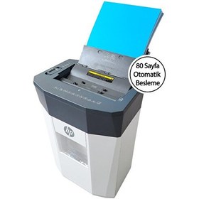 Resim HP OneShred Auto 80CC Otomatik Beslemeli Çapraz Kesim 4.3x12 MM 15 L Evrak İmha Makinesi 