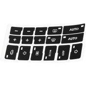 Resim Reedark Audi A4 B6 B7 Radyo Düğme Stickerları - Kolay Uygulama, Uzun Ömürlü Yapışkan 