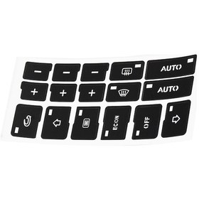 Resim Reedark Audi A4 B6 B7 Radyo Düğme Stickerları - Kolay Uygulama, Uzun Ömürlü Yapışkan 