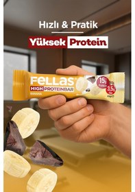 Resim Fellas Yüksek Protein Bar - Muzlu 45 G x 12 Adet 