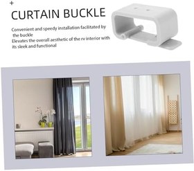 Resim ULTECHNOVO Rv İç Mekan Modifikasyon Parçaları Beyaz Küçük Rv Perde Klipsi Sağlam Kolay Kurulum Dx0549 