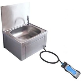 Resim Ayakla Basmalı Pedallı Kumandalı Hijyenik El Yıkama Evyesi 