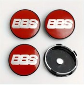 Resim Xuweiwei 4 Parça 60mm Bbs Jant Merkez Kapağı Red Silvery Aksesuar Logolu Rz Rg Rs Rm İçin 