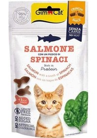 Resim Gimcat Crunchy Snacks Somon Ve Ispanaklı Tahılsız Kedi Ödülü 50 Gr 