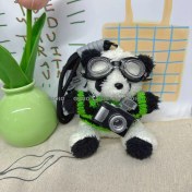 Resim Silver1 Iyi Şanslar Bebek Sevimli Karikatür Peluş Bebek Çanta Kolye Kız Öğrenci Bebek Asılı Anahtar (Yurt Dışından) 