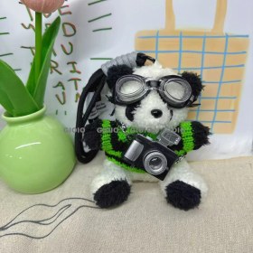 Resim Silver1 Iyi Şanslar Bebek Sevimli Karikatür Peluş Bebek Çanta Kolye Kız Öğrenci Bebek Asılı Anahtar (Yurt Dışından) 