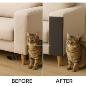 Resim SkyGOO - Kedi Tırmalama Matı Koltuk Kenarı Koruyucu Renkli Yapışkanlı Tırmalama Pedi Mobilya Koruma Minderi 