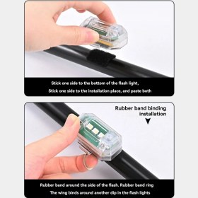 Resim Harmonyha 4 Adet Kablosuz LED Strobe Işıkları Uzaktan Kumandalı 8 Renk (Yurt Dışından) 