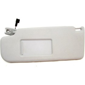 Resim Volkswagen Jetta Mk5 2006-2011 Model Arası Uyumludur Ön Sol Güneşlik Guneslık Aynalı Komple Açık Gri 