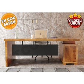 Resim Ntconcept Ken Doğal Ahşap Ofis Masası 