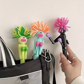 Resim 1 Adet Eğlenceli Patlayan Saçlı Erkek Boks Turu Tükenmez Kalem Yaratıcı Rahatlatıcı Kalem Öğrenci Şık Eğlenceli Doğum Günü Hediyesi 1.0mm Siyah Dolum Büyük Ağızlı Tükenmez Kalem 