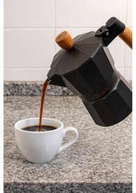 Resim Bambum Garen - Moka Pot 3 Fincan Siyah 