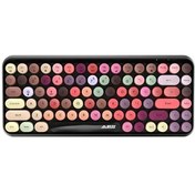 Resim 308i Bluetooth Klavye 84 Tuşlu Kablosuz Gaming Vintage Klavye Çok Renkli Daktilo Tarzı Tuşlar 