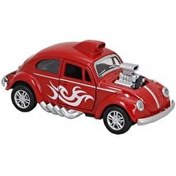 Resim Işıklı Metal Çek Bırak Motorlu Tosbağa Kırmızı 
