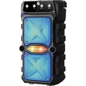 Resim Polygold GTS-1571 Rgb Işıklı Mikrofonlu Bluetooth Hoparlör 3x2'' Kablosuz Outdoor Parti Hoparlörü Mavi 