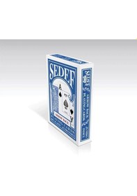 Resim Sedef Jumbo Index İskambil Oyun Kart Destesi - Mavi 