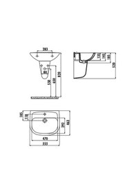 Resim Creavit Pitta 45 x 55 CM Duvara Monte Lavabo Pa055.00 