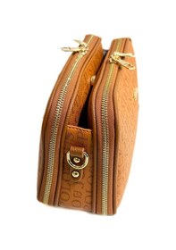 Resim Just Polo Kadın Orta Boy Baskılı Şık Omuz Çantası Ve Cüzdanı Kombin Shopper K232053mh Taba 