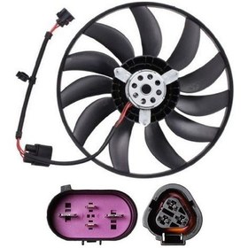 Resim 25 1k0959455cpx - Fan Motoru 360 Mm.220w Büyük Çift Soketli Bca- 