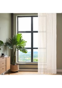 Resim Soft Alma Tül Perde - Beyaz - 300x270 Cm Diğer 