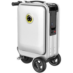 Resim Airwheel Silver Bluetooth Bağlantılı - Uzaktan Kontrol- Elektrik Motorlu Seyahat Çantası - Scooter 